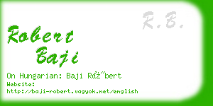 robert baji business card
